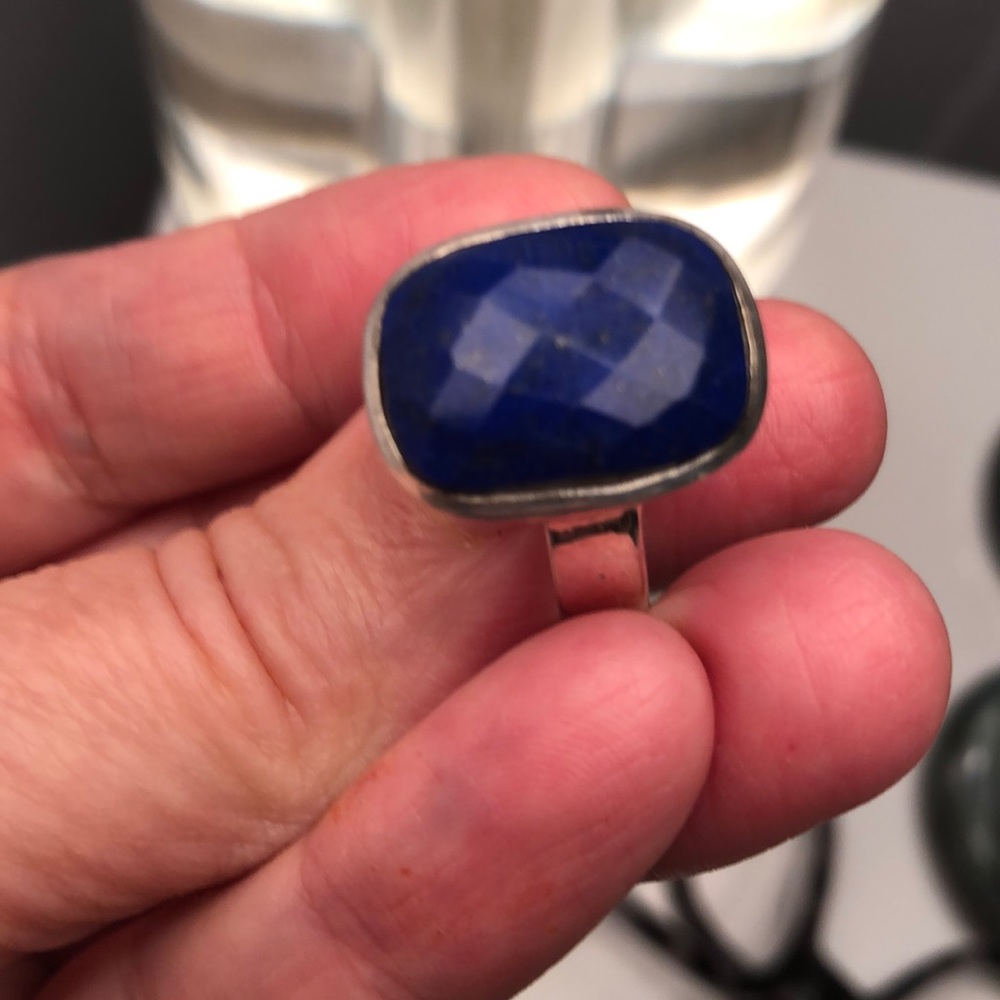 Lapis Lazuli Faceted Ring✨